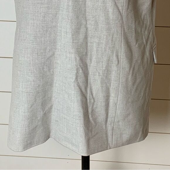 ZARA long grey vest waistcoat. Women’s size Large minimalist preppy casual - Picture 5 of 11